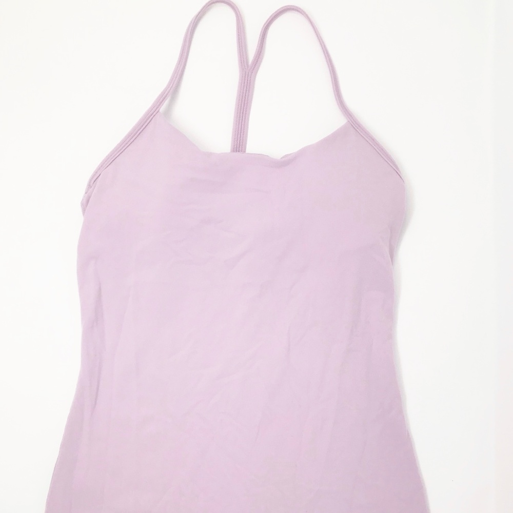 Lululemon Athletica Power Y Tank Bra Top Purple 4